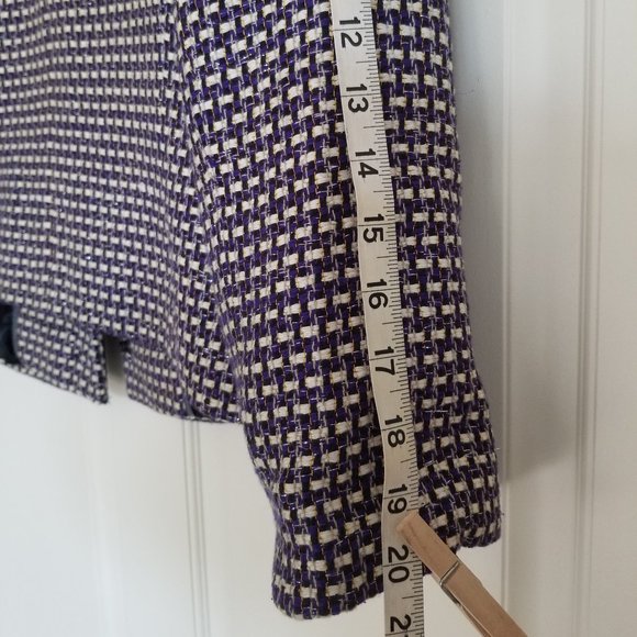 J. Crew Metallic Tweed Navy Blazer - Picture 8 of 8